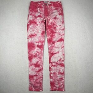 Aeropostale Skinny Jeans Womens 7 8 Ashley Ultra Skinny Tie Dye